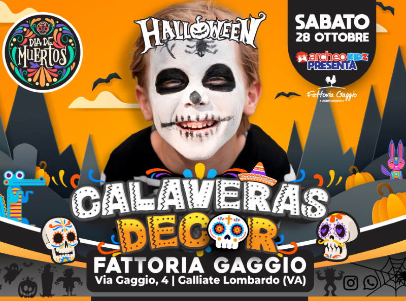 Calaveras decor halloween fattoria
