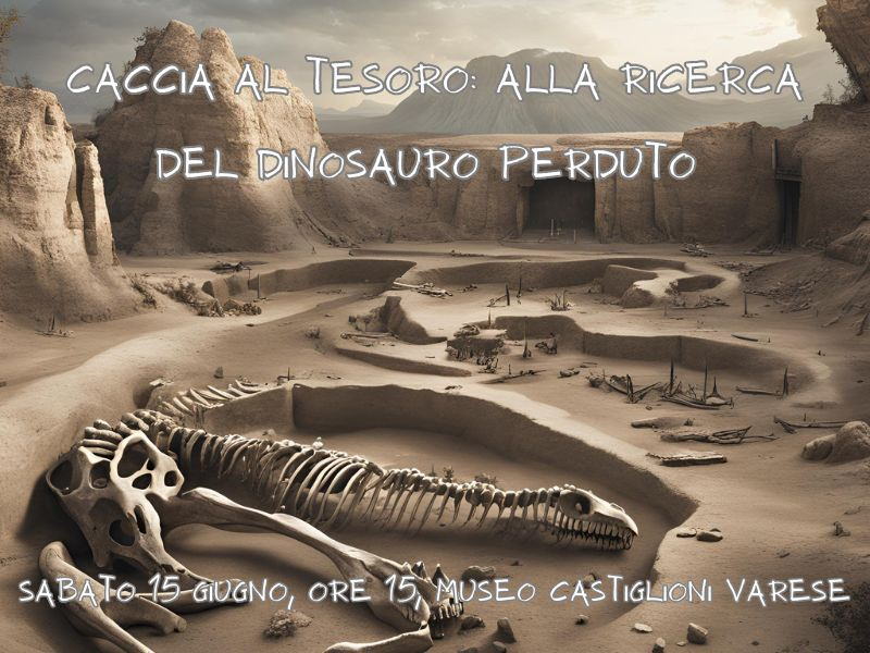 caccia tesoro ricerca dinosauro perduto