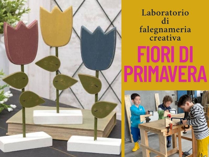 lab falegnameria fiori di primavera