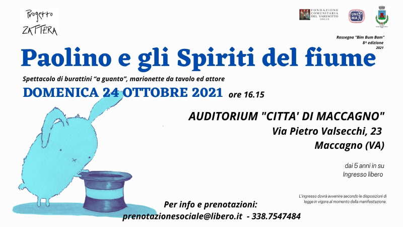 Spettacolo Paolino e gli spiriti del fiume