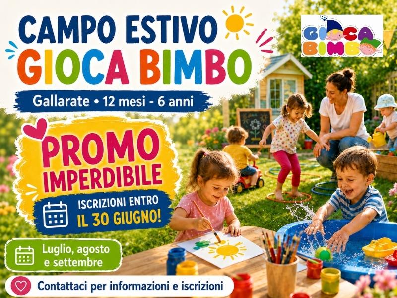 Campo estivo Gioca Bimbo: il giardino di Gallarate