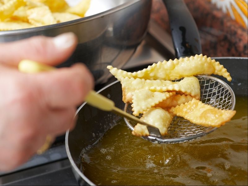 chiacchiere cottura