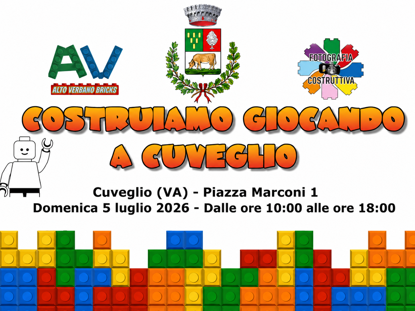 Costruiamo Giocando a Cuveglio: una giornata gratuita dedicata ai LEGO®