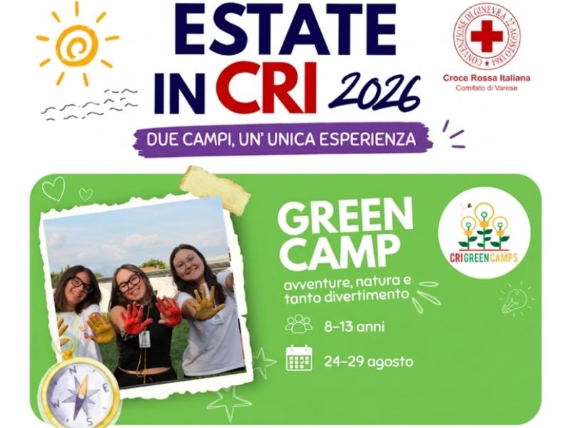 Estate in Cri: Campi estivi gratuiti Croce Rossa Varese