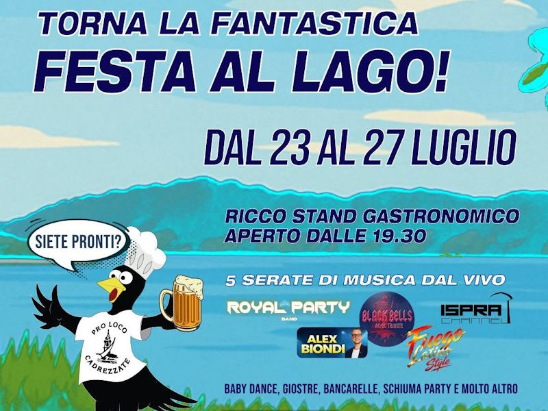 Festa al Lago 2026 a Cadrezzate: divertimento per tutta la famiglia