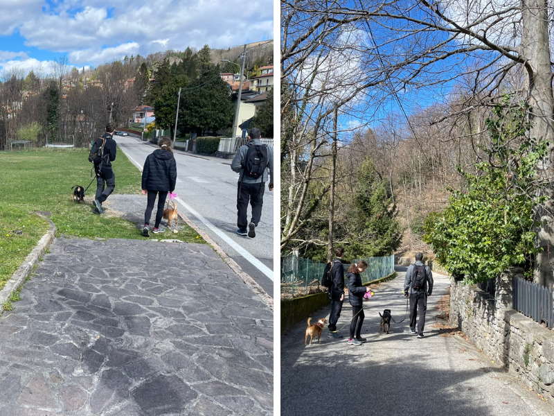 giro del solo e della luna agra partenza