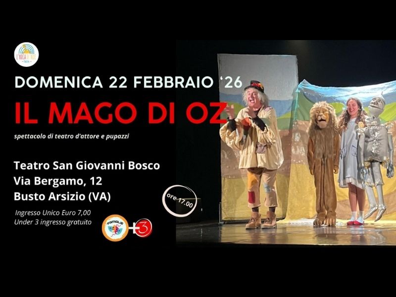 Il Mago di Oz: spettacolo con pupazzi a Busto Arsizio