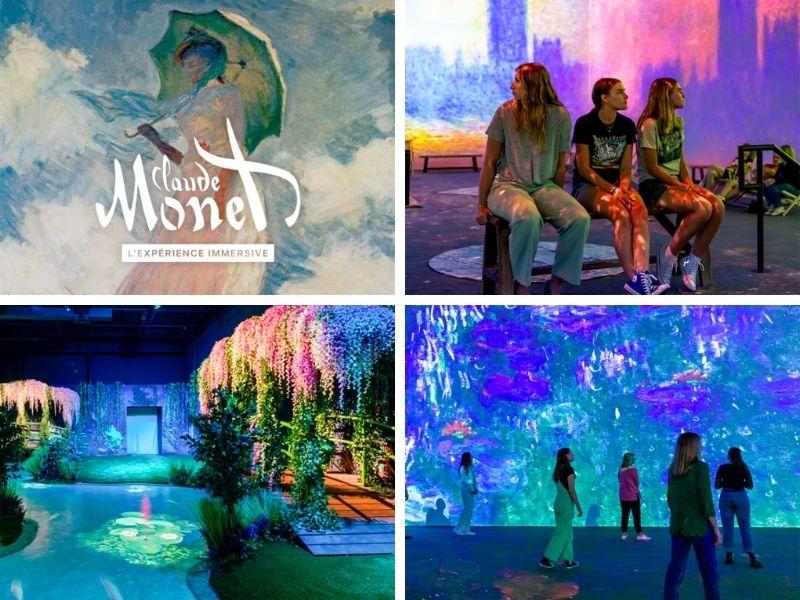 mostra monet milano collage