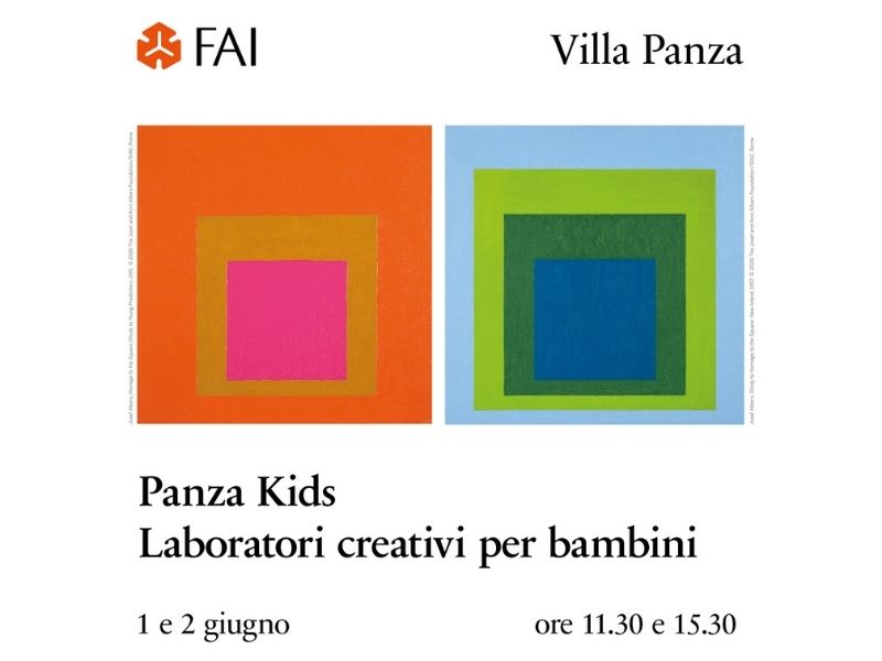 Panza Kids a Villa Panza: laboratori per bambini tra colore, arte e percezione