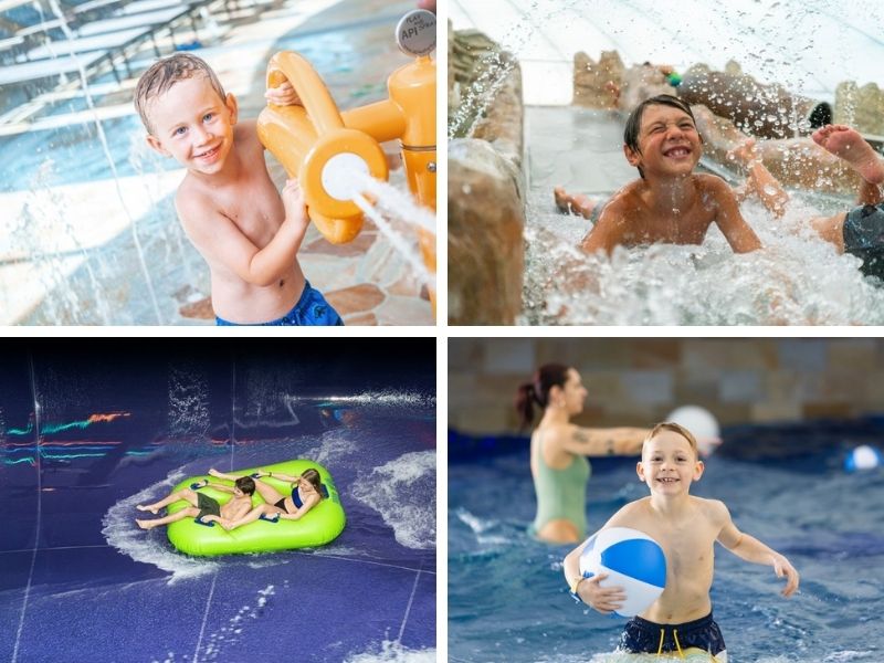 parco acquatico splash spa tamaro collage