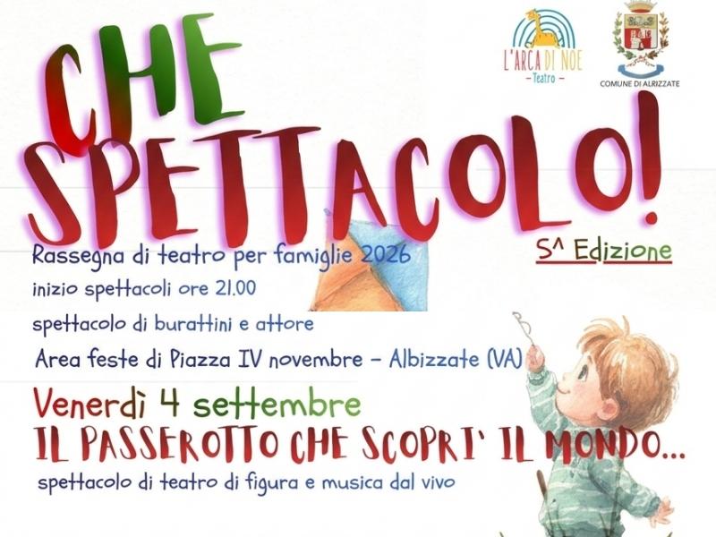 Il Passerotto che Scoprì il Mondo: teatro per bambini ad Albizzate