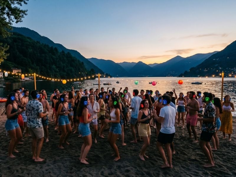 silent disco la musica del lago