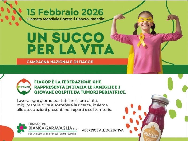 Giornata Mondiale contro il Cancro Infantile. Le iniziative FIAGOP e “Un succo per la vita”