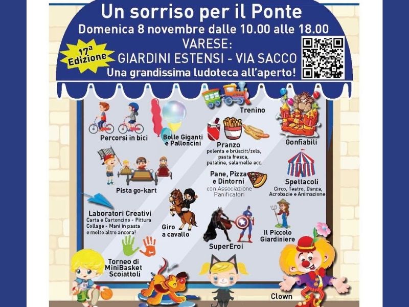 Un Sorriso per il Ponte 2026: la festa dei bambini a Varese!