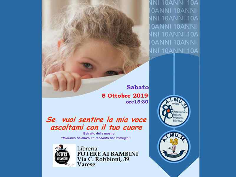 Incontro e mostra sul mutismo selettivo