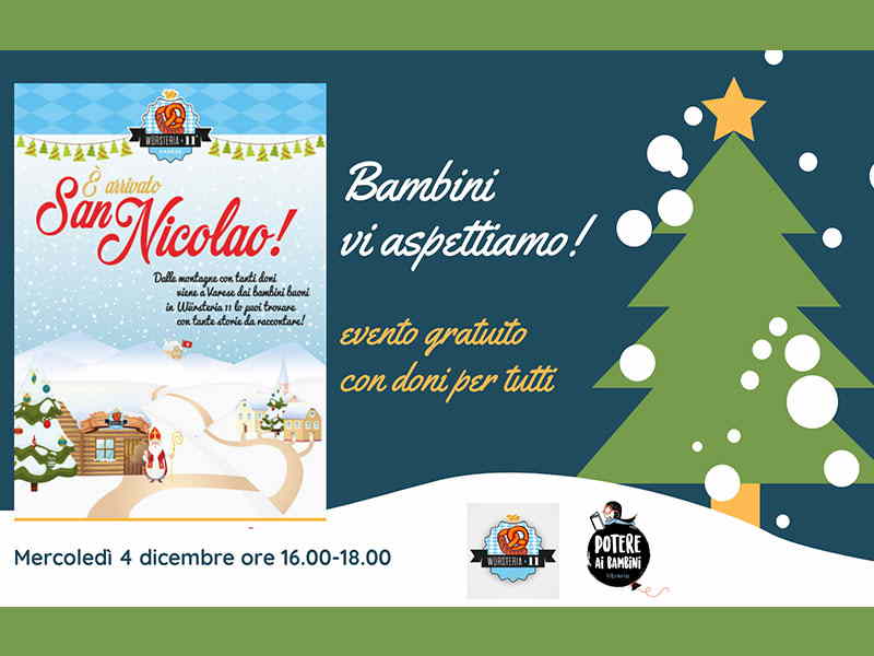 San Nicolao arriva in Wusteria con doni per bambini