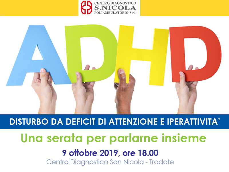 Disturbo da deficit di attenzione e iperattività, una serata per parlarne insieme
