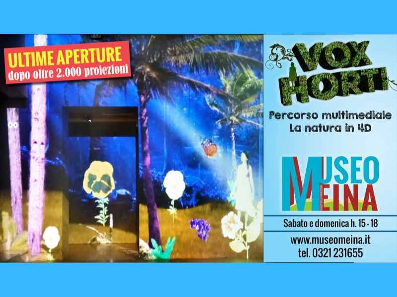 Ultime aperture “Vox Horti: la natura in 4D” al Museo Meina