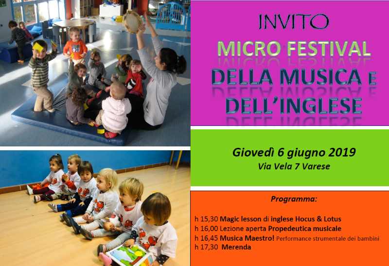 Microfestival Della Musica E Dell Inglese All Albero Dei Bambini Varese Per I Bambini