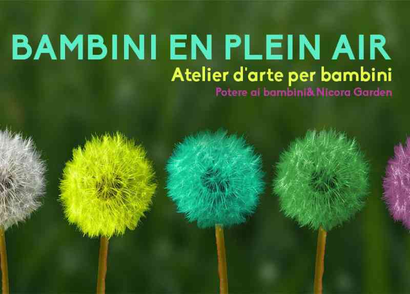 Bambini en plein air al Nicora Garden